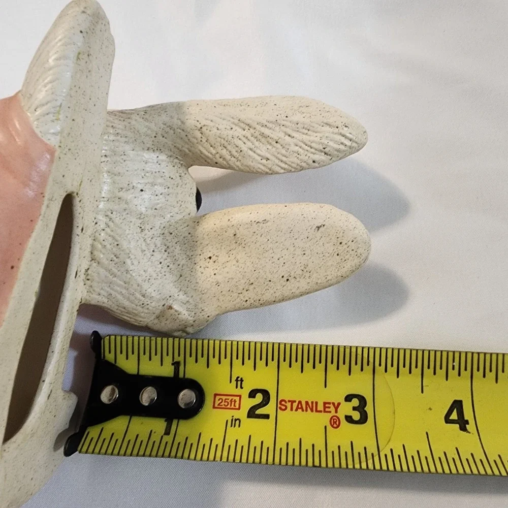 Lot Of 2 Vintage Ceramic Hanging Floppy-Ear Bunny Grannycore, Cottage